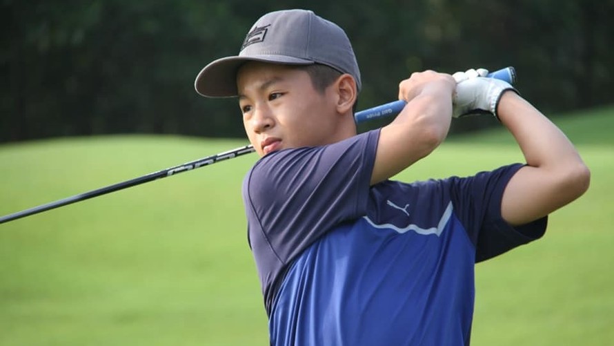 Golfer nhí Đoàn Uy lần đầu vô địch FLC Hanoi Junior Golf Tour 2019