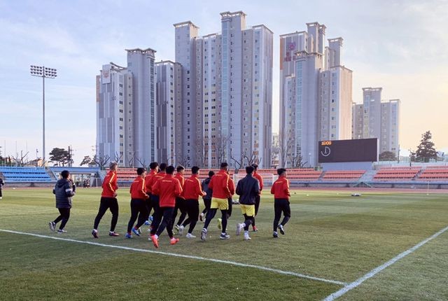 U23 Việt Nam đá giao hữu với đội hạng Ba Hàn Quốc