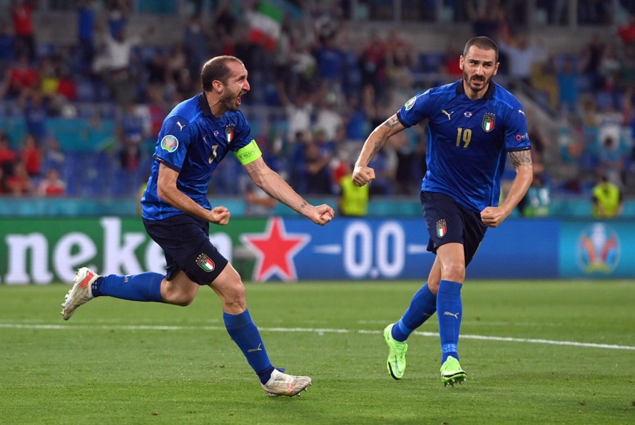 Chiellini và Bonucci là cặp trung vệ hay nhất EURO 2020.