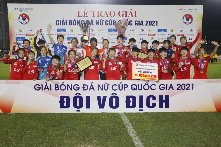 TP Hồ Chí Minh I lần thứ 2 vô địch giải bóng đá nữ Cúp Quốc gia 2021