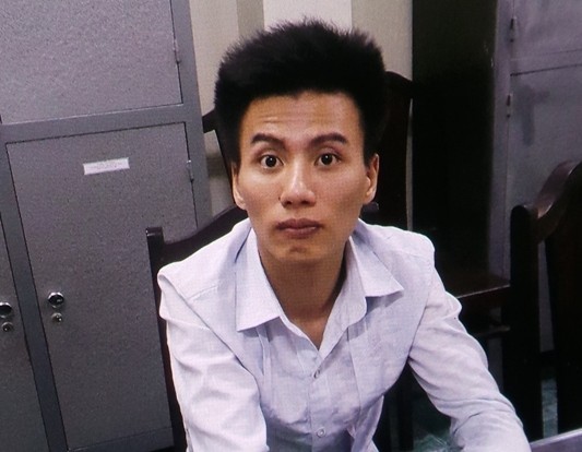 Ngô Duy Khánh tại cơ quan điều tra.