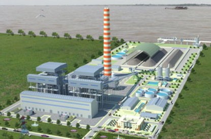Phối cảnh nhà máy nhiệt điện Sông Hậu