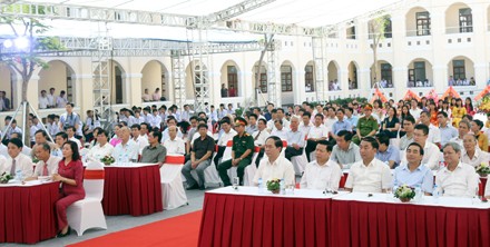 Chủ tịch nước dự lễ khánh thành trường Kim Sơn B, Ninh Bình