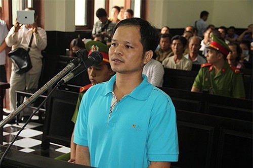 Bị cáo Võ Văn Minh tại phiên toà sơ thẩm.