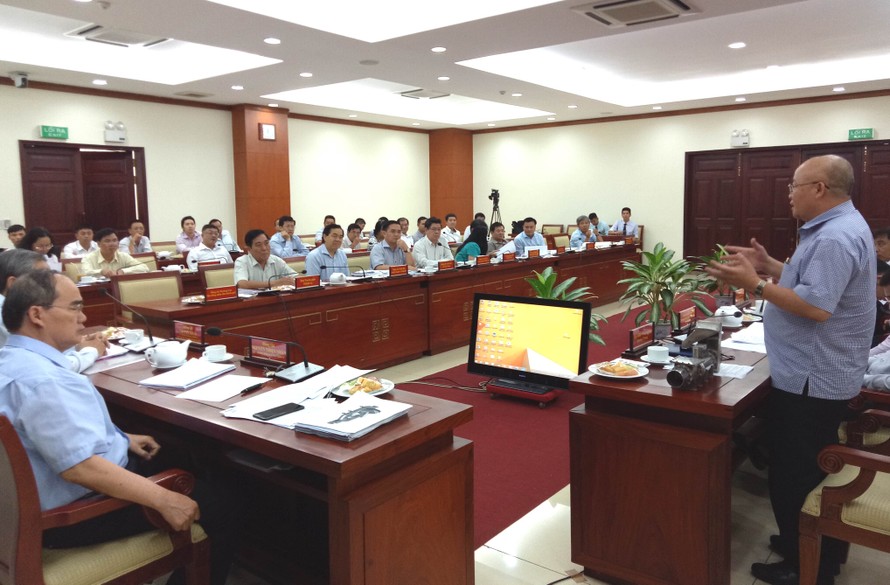Cuộc họp giữa cơ quan chức năng TPHCM với Tập đoàn Quang Trung.