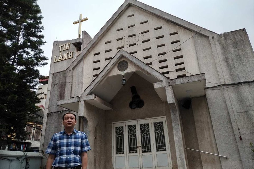 Mục sư Nguyễn Đức Đồng kịch liệt phản đối tà đạo "Hội Thánh Đức Chúa Trời Mẹ". Ảnh: Minh Đức