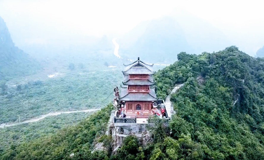 Bảo Tháp tại quần thể chùa Tam Chúc. Ảnh: Minh Đức