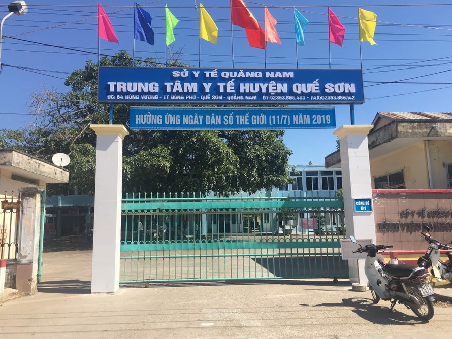 Trung tâm Y tế huyện Quế Sơn nơi xảy ra sự việc