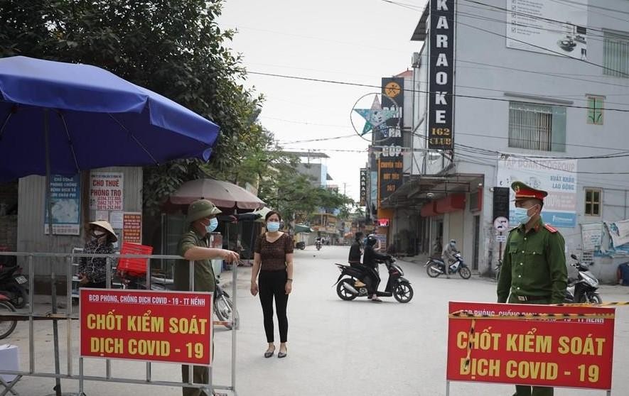 Một thôn của huyện Việt Yên bị phong tỏa vì có ca mắc COVID - 19