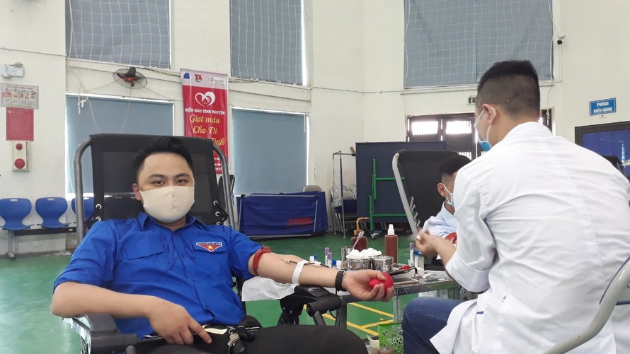 Hơn 500 đoàn viên tỉnh Bắc Ninh tham gia hiến máu