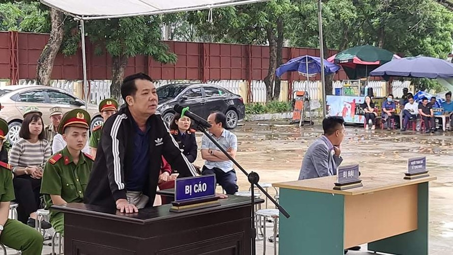 Bị cáo Nguyễn Văn Sướng tại phiên tòa