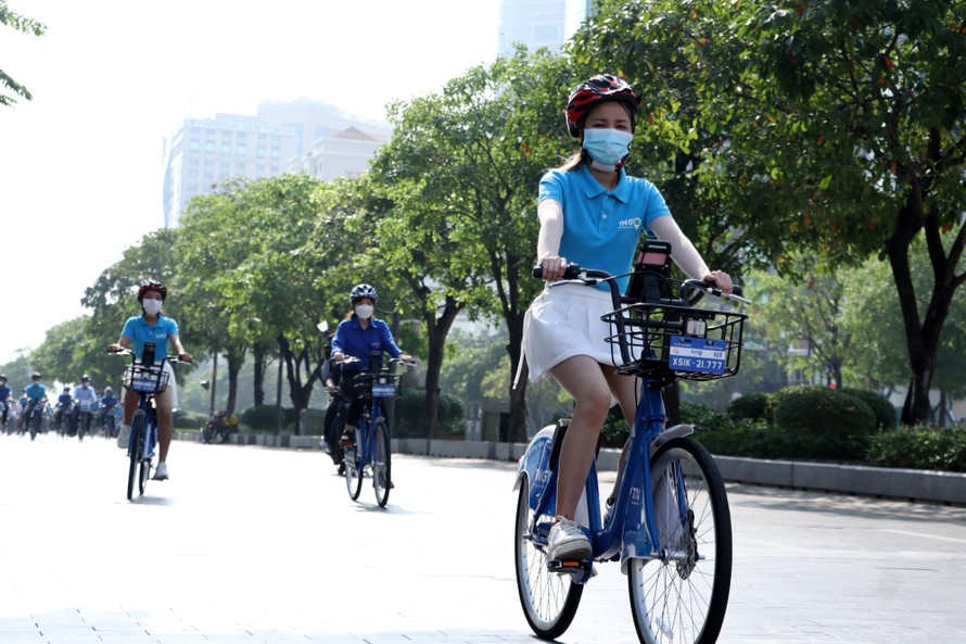 Xe đạp công cộng lần đầu xuất hiện tại Việt Nam