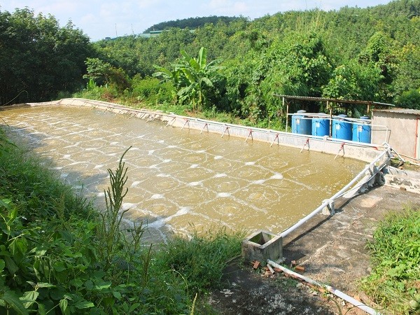 Một công trình xử lý nước thải tại Bình Phước. Ảnh: Tuấn Đức 