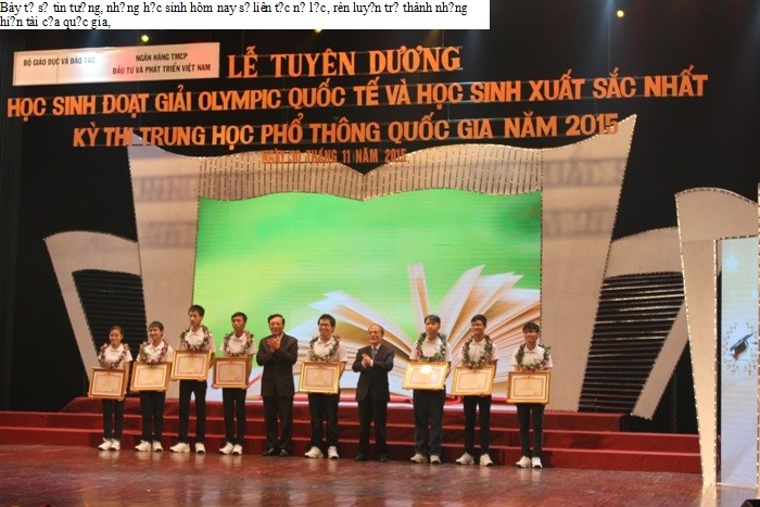 Học sinh đoạt HCV Olympic Quốc tế được nhận bằng khen Thủ tướng 