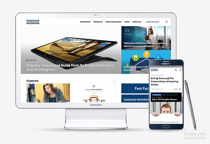 Ra mắt Samsung Newsroom – Website mới của Samsung