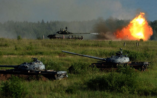 Xe tăng T-90 của Nga. Ảnh: Getty Image 