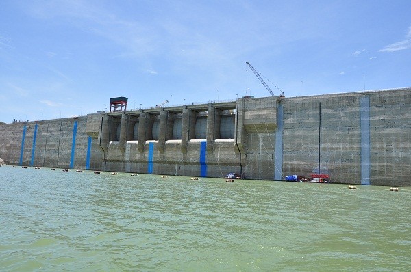 Hồ Thủy điện Sông Tranh nơi xảy ra vụ lật ghe.