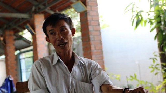Ông Nguyễn Văn Bỉ - người từng bị khởi tố vì xây chòi vịt.