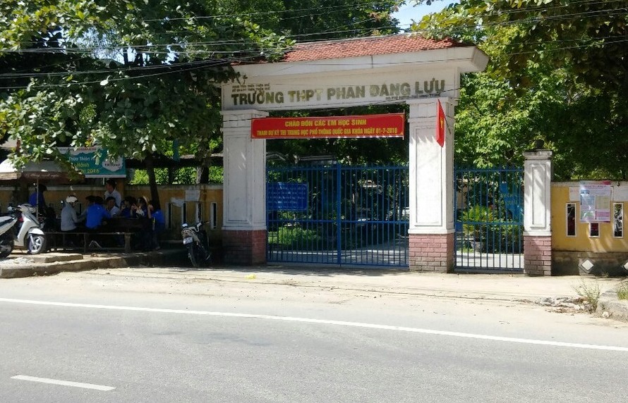 Cả điểm thi THPT quốc gia này tại Trường Phan Đăng Lưu (huyện Phú Vang, tỉnh TT-Huế) chỉ có 1 thí sinh đến dự thi môn Sử.
