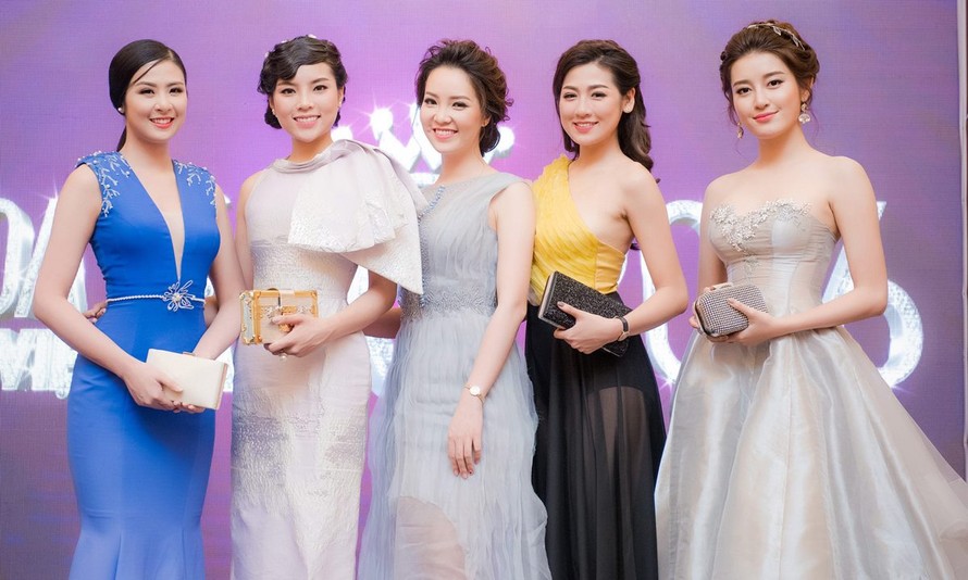 Hoa hậu, Á hậu tỏa sáng trong buổi họp báo HHVN 2016