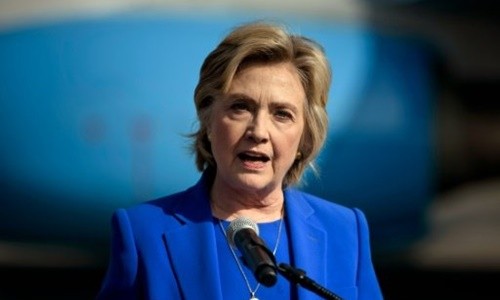Ứng viên tổng thống Mỹ đảng Dân chủ Hillary Clinton. Ảnh: AFP