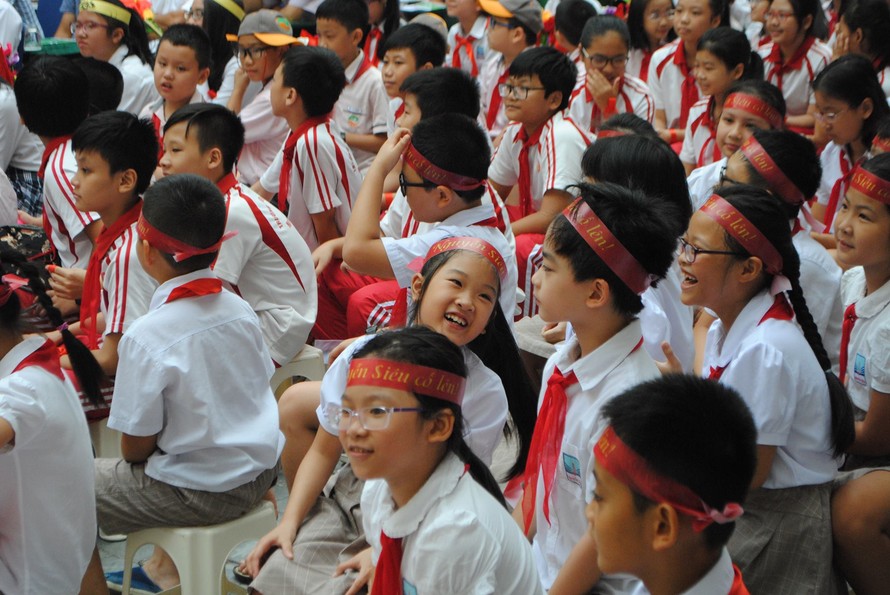 Học sinh trường Nguyễn Siêu hào hứng với kỳ thi ViOlympic 