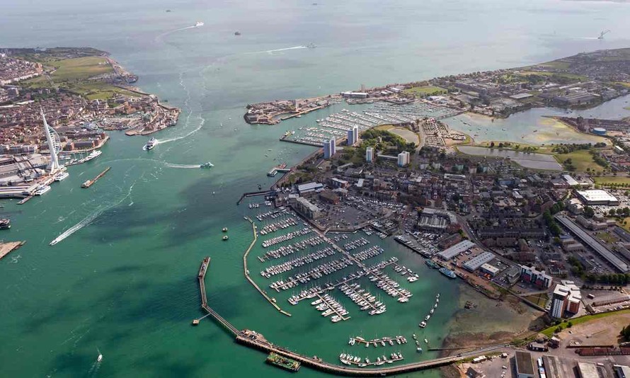 Cảng Portsmouth. Ảnh tư liệu