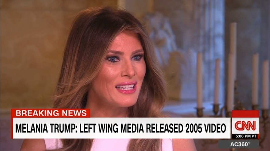Melania Trump trả lời phỏng vấn trên CNN.