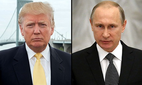 Tổng thống Nga Putin, phải, bày tỏ tin tưởng với Tổng thống Mỹ đắc cử Donald Trump. Ảnh: People