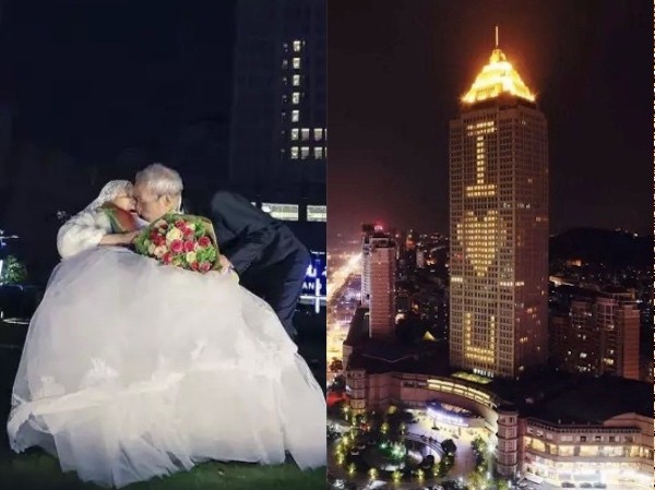 Cụ ông 84 tuổi thắp sáng cả tòa nhà để tỏ tình với vợ 