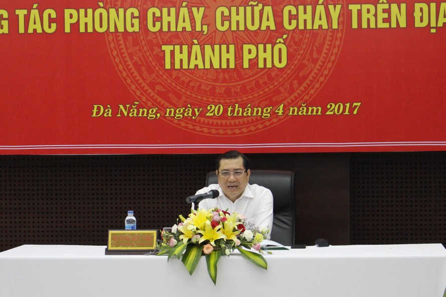 Chủ tịch UBND thành phố Đà Nẵng Huỳnh Đức Thơ. Ảnh: Giang Thanh.