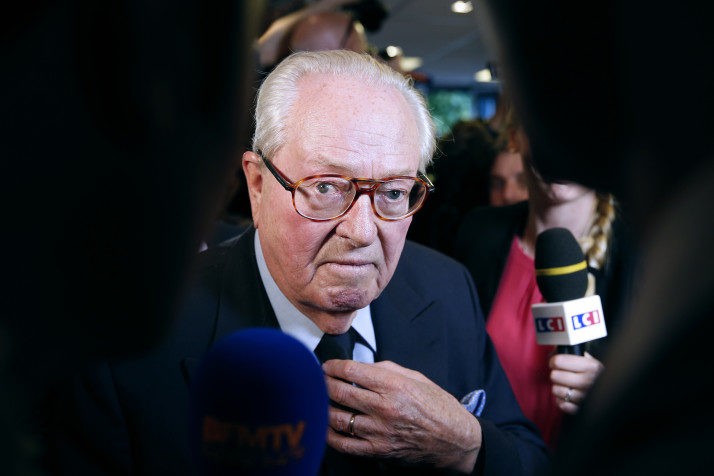 Ông Jean-Marie Le Pen (88 tuổi), cha của ứng viên Tổng thống Pháp năm 2017 Marine Le Pen. Ảnh: EPA