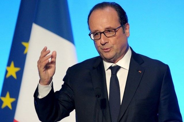 Tổng thống Pháp Francois Hollande. Ảnh: AFP