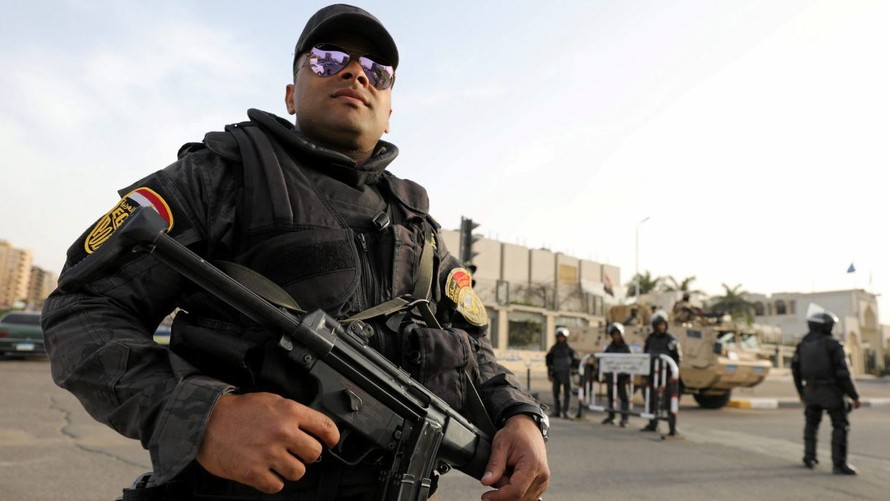 Lực lượng an ninh Ai Cập. Ảnh: Reuters