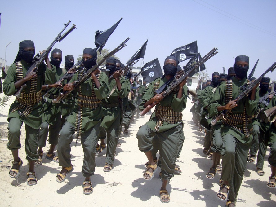 Các chiến binh al-Shabaab. Ảnh: Aljazeera