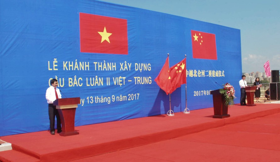 Lễ khánh thành xây dựng cầu Bắc Luân II Việt - Trung.