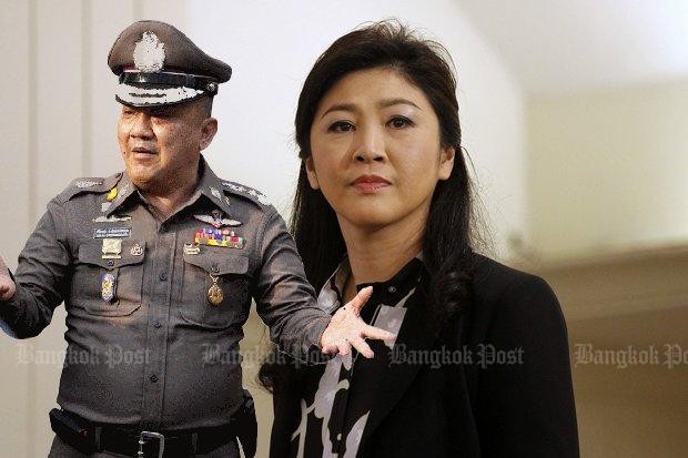 Cảnh sát trưởng quốc gia Thái Lan – ông Srivara Ransibrahmanakul cho rằng bà Yingluck đã đổi xe trên đường trốn chạy. Ảnh: Bangkok Post