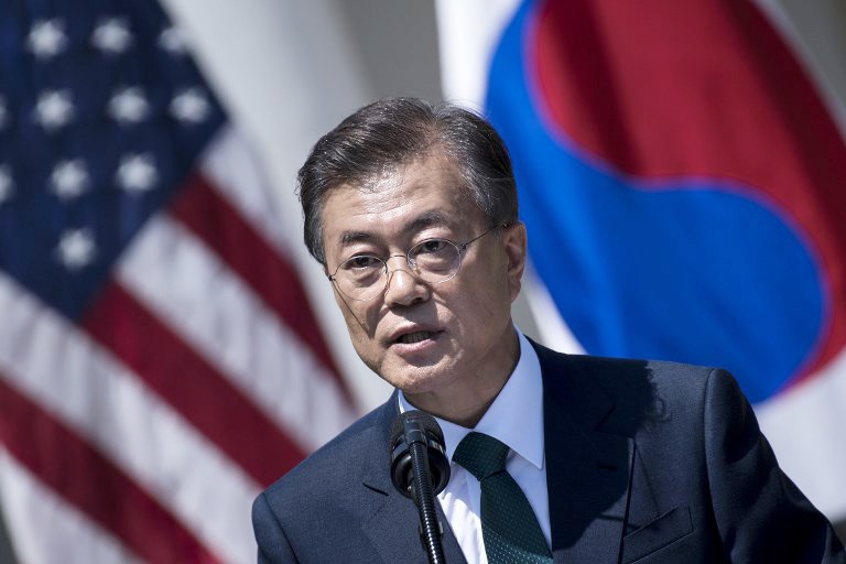 Tổng thống Hàn Quốc Moon Jae-in hôm nay bắt đầu chuyến thăm Mỹ kéo dài năm ngày. Ảnh minh họa: AFP