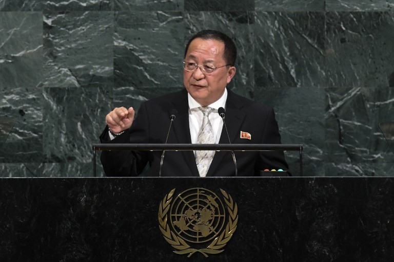 Bộ trưởng Ngoại giao Triều Tiên Ri Yong-ho. Ảnh: AFP