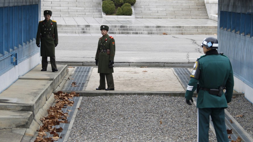Khu phi quân sự nằm giữa hai miền Triều Tiên. Ảnh: Reuters