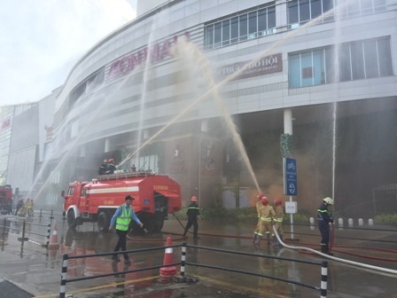 Aeon Mall Bình Tân diễn tập phòng cháy chữa cháy