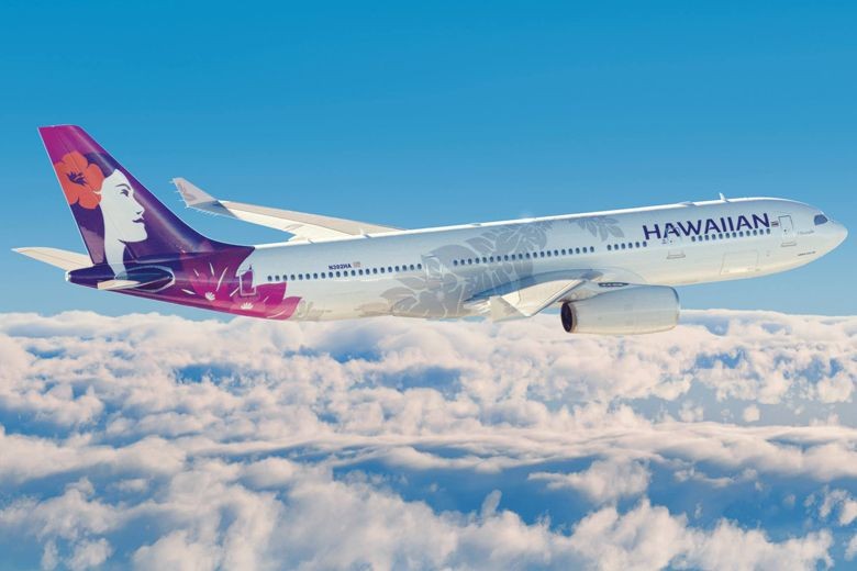 Máy bay của hãng hàng không Hawaiian Airlines. Ảnh: Facebook