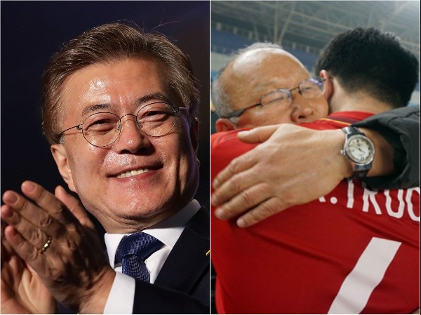 Tổng thống Hàn Quốc chúc mừng HLV Park Hang-seo và U23 Việt Nam