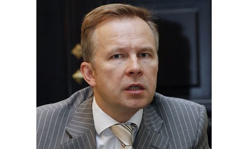 Thống đốc Ngân hàng Trung ương Latvia Ilmars Rimsevics (Ảnh: AP)