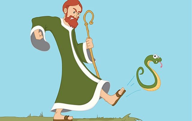 Thánh Patrick đuổi rắn ra khỏi Ireland chỉ là một truyền thuyết (Ảnh: IrishCentral)