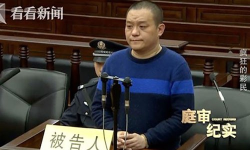 Ông Xu Chao tại phiên toà xét xử đầu tháng 4. Ảnh: SCMP.