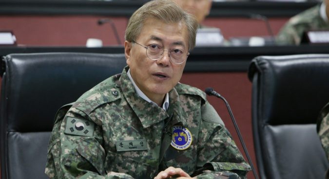 Tổng thống Hàn Quốc Moon Jae-in. Ảnh: USFK