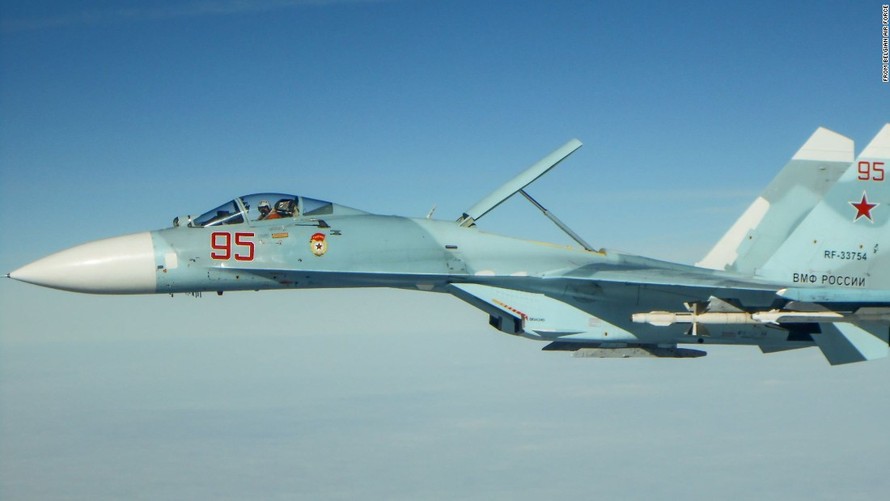 Tiêm kích Su-27 Nga. Ảnh: Không quân Bỉ