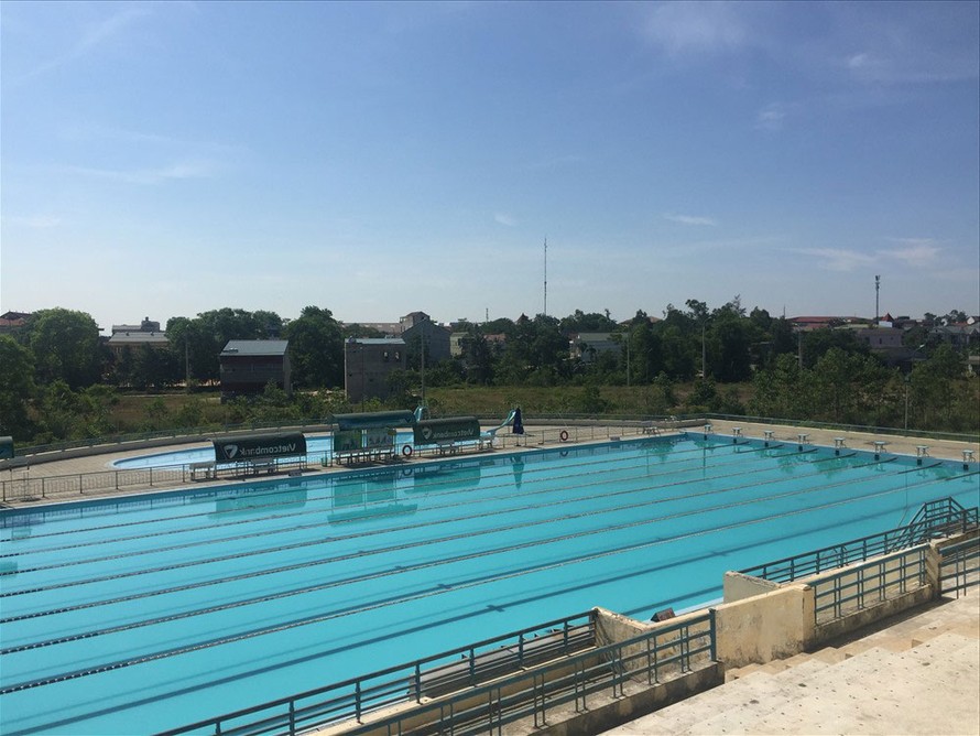 Bể bơi tổng hợp tỉnh do Trung tâm Huấn luyện & Thi đấu Thể dục-Thể thao Quảng Trị quản lý, nơi em N.M.C. bị đuối nước.