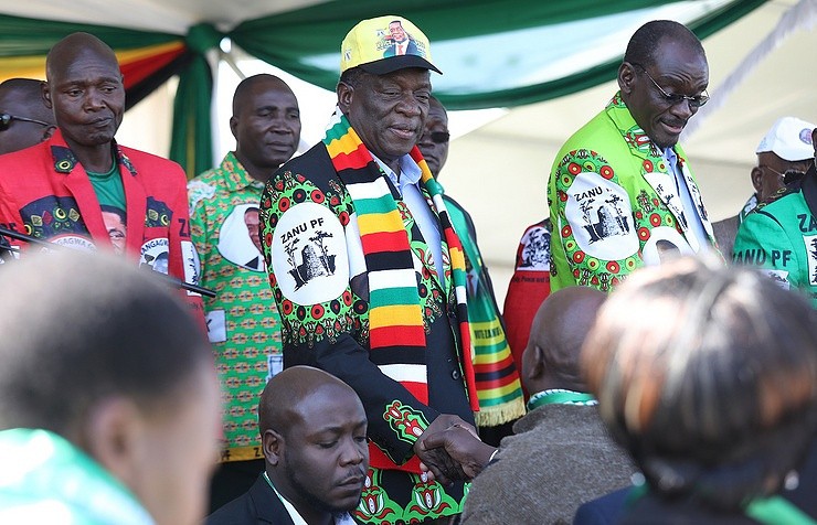 Tổng thống Zimbabwe – ông Emmerson Mnangagwa. Ảnh: Tass